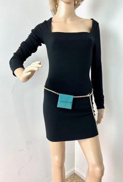 Hermès Purse Chevre Mysore Bastia Verso Coin Purse Mini W/Added Chain