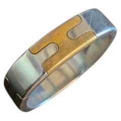 Hermès Puzzle Silver and Bronze Bracelet