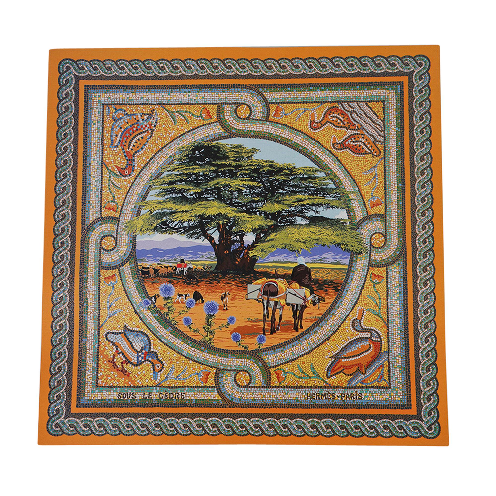 Hermes Puzzle Sous Le Cedre Mosaic Jaune / Multicolor New w/Box In New Condition In Miami, FL