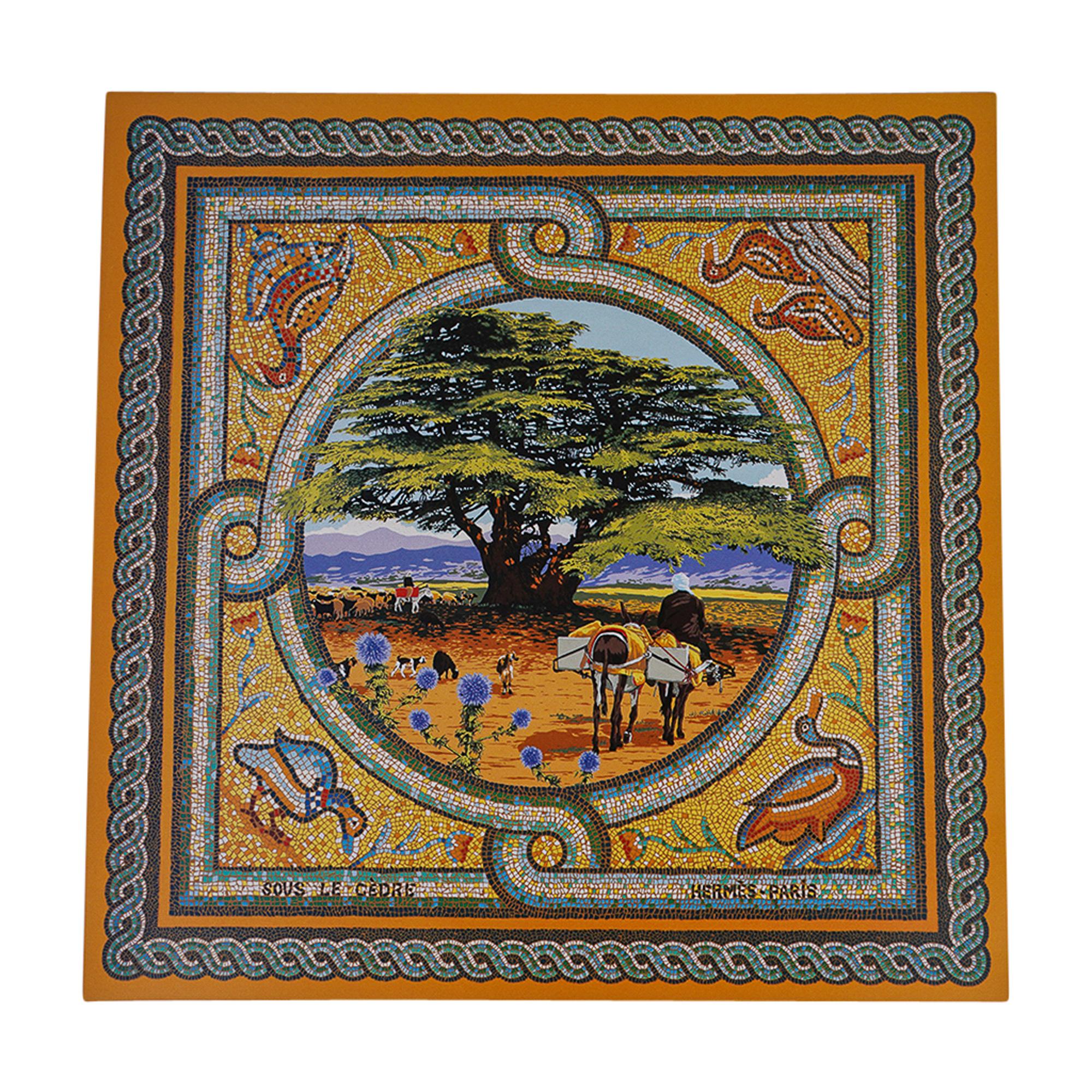 Hermes Puzzle Sous Le Cedre Mosaic Vert / Multicolor New w/Box In New Condition For Sale In Miami, FL