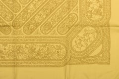 Hermes Qalamdan Yellow Silk Scarf, Box
