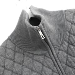 Hermes Quilted Sleeveless Gilet Vest Grey