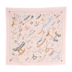 Hermes Raconte-Moi Le Cheval by Dimitri R Silk Scarf  one size