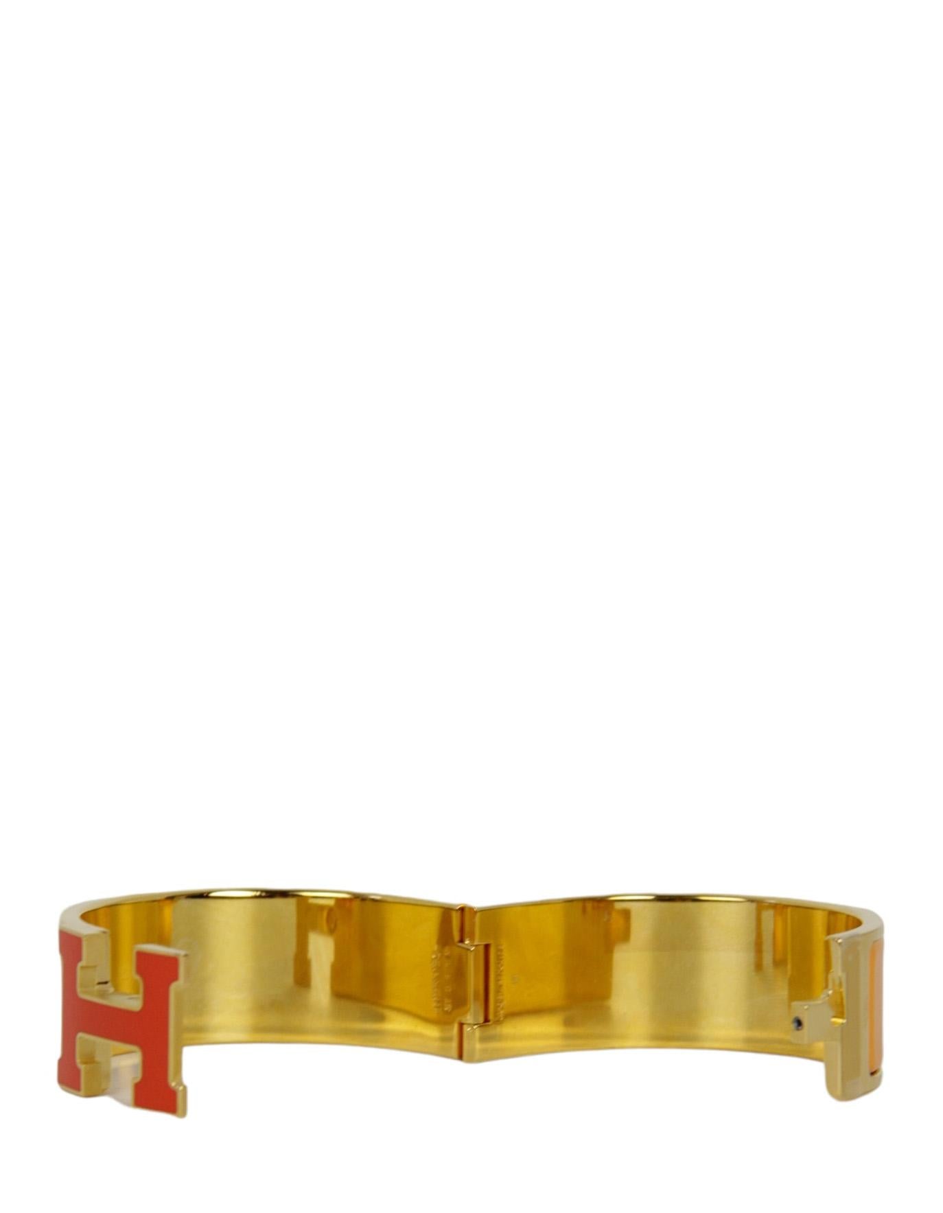 bracciale arancione hermes