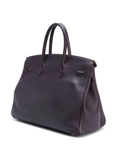 Hermès Raisin Clemence 35cm Birkin Bag