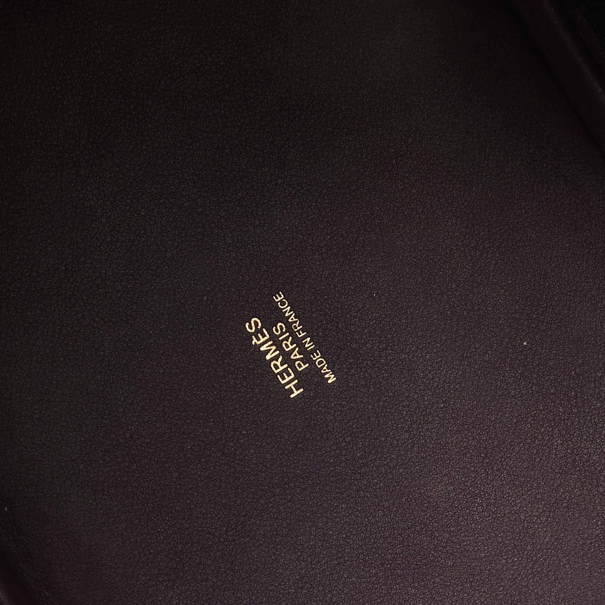 Hermes Raisin/Cassis Toile Goeland and Swift Leather Cargo Picotin Lock 18 Bag 5