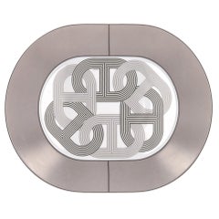 Hermes Rallye 24 Limoge Porcelain Oval Plate
