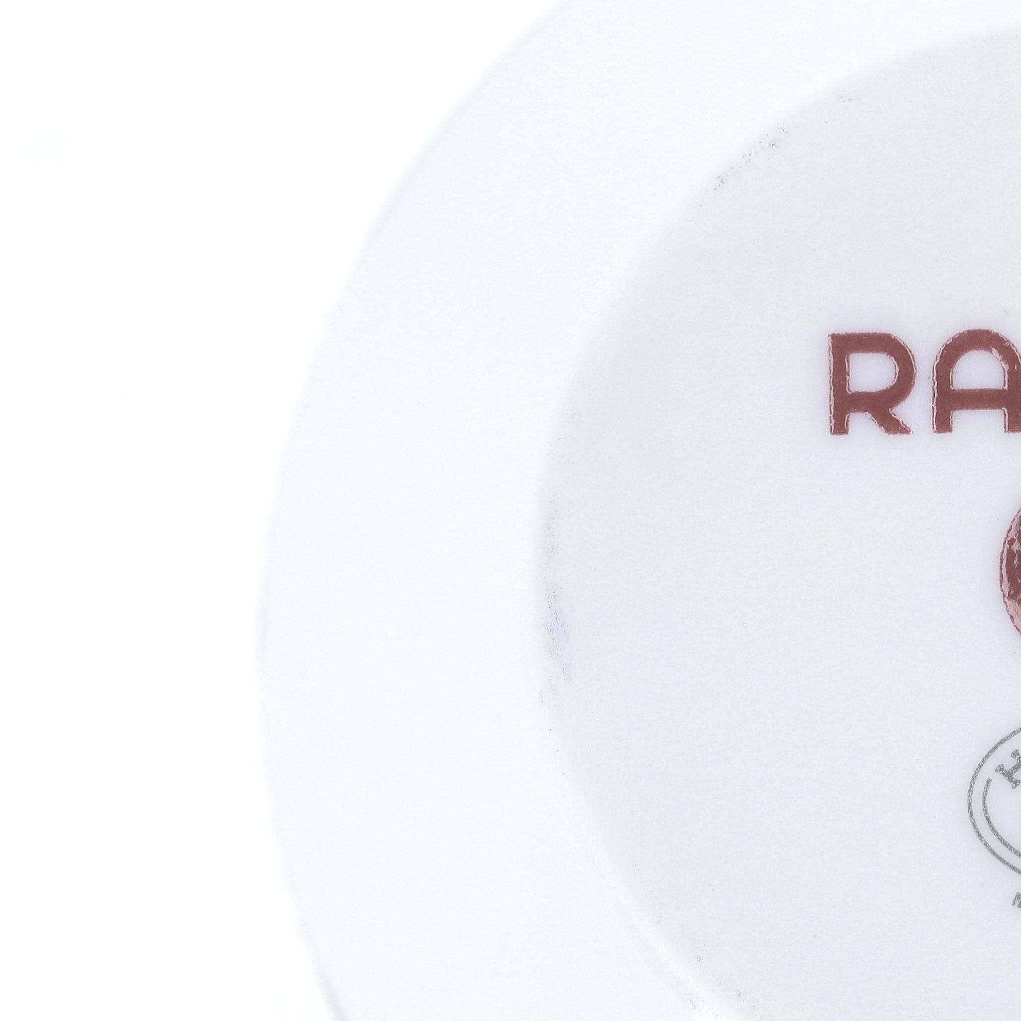 Hermes Rallye 24 Set of 6 Limoge Porcelain Tumblers For Sale 7