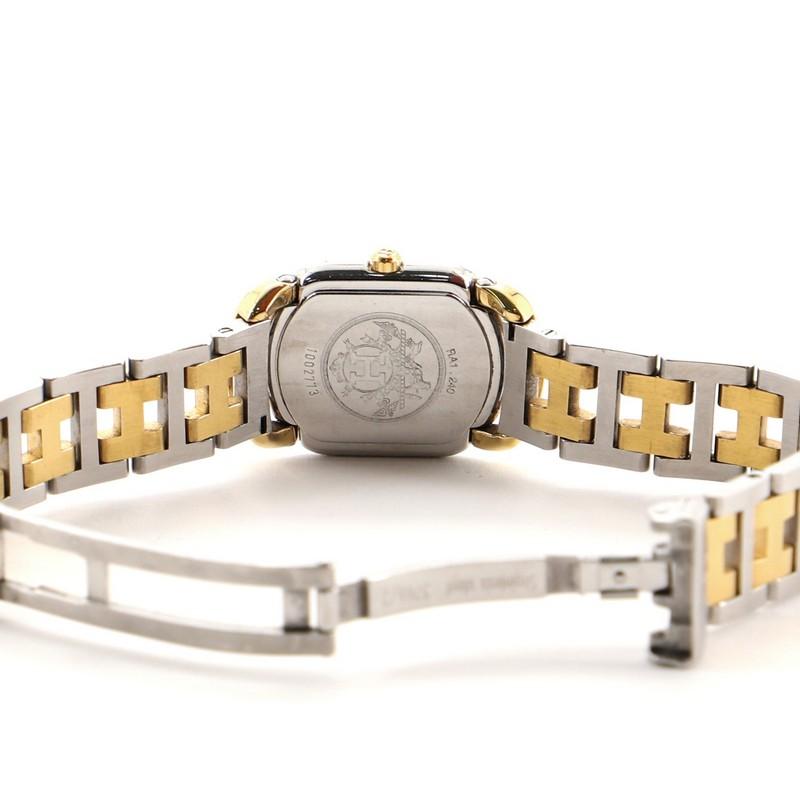 Hermes Rallye Quarzuhr aus Edelstahl und beschichtetem Metall 20 1