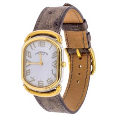 Hermès Rallye Vintage Reloj de cuarzo para señora RA1.220 Bicolor 25mm Circa 1990