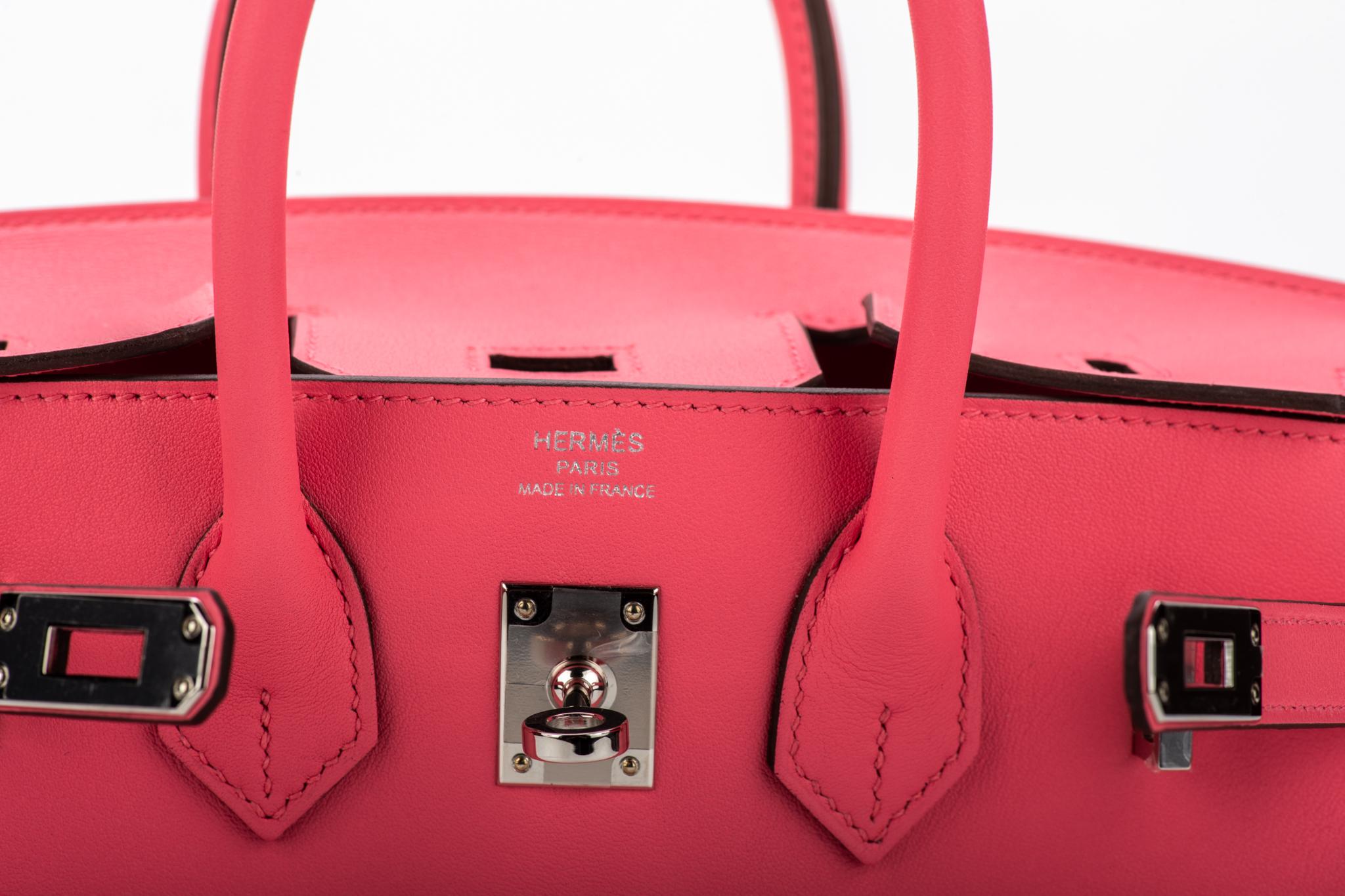 Hermes Rare Birkin 25 Rose Azalee Swift 1