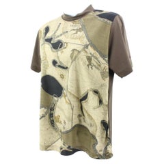 Hermès Rare Brown x Khaki Green Gender Fluid Map T-Shirt Tee Shirt 121h34
