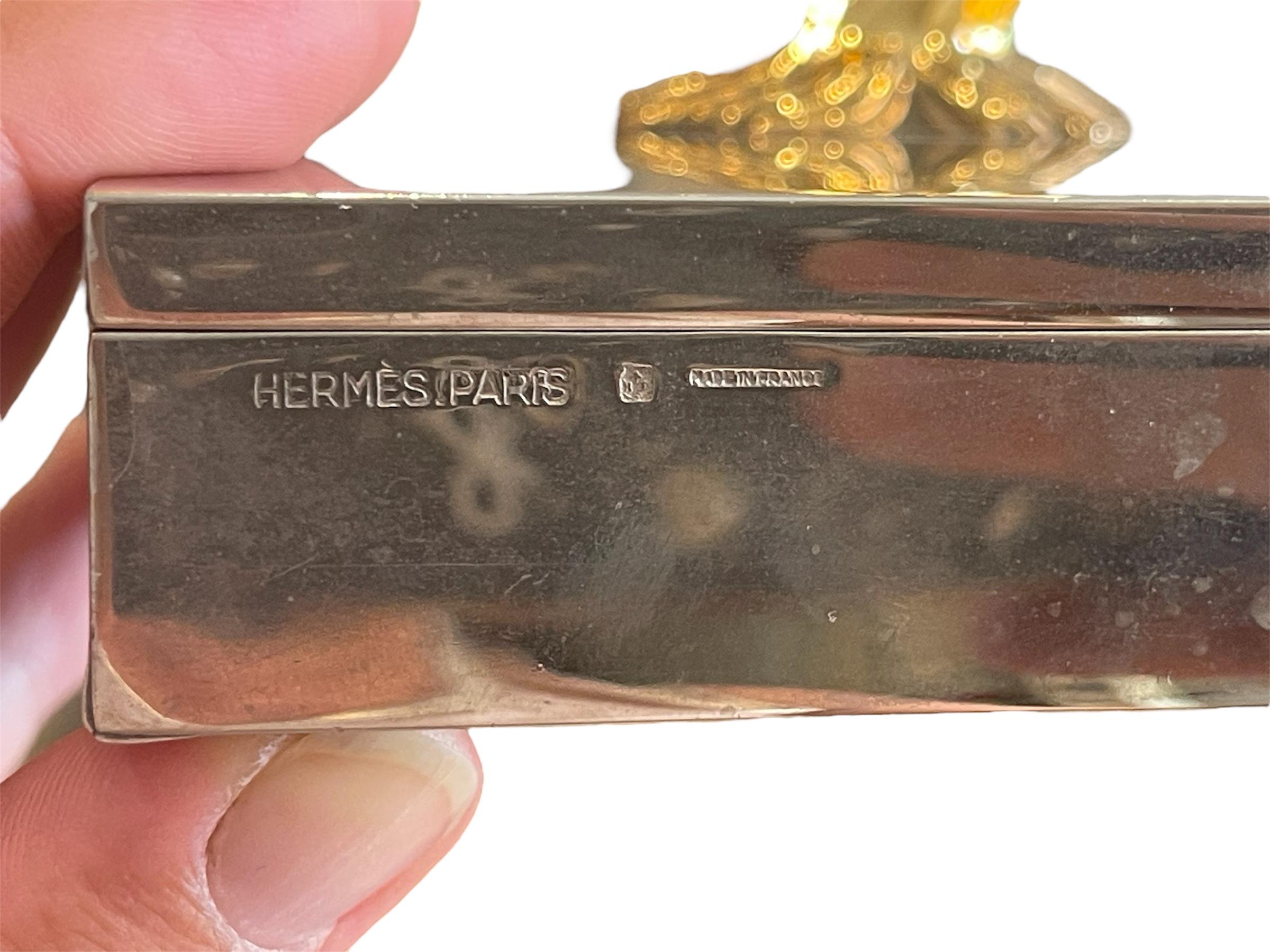 Hermès - Rare Cigarette Box, XXth century For Sale 2