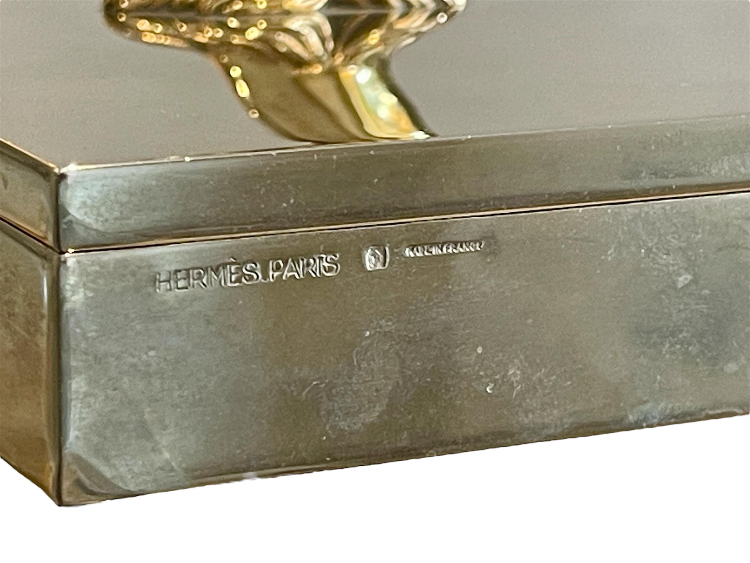 Hermès - Rare Cigarette Box, XXth century For Sale 3