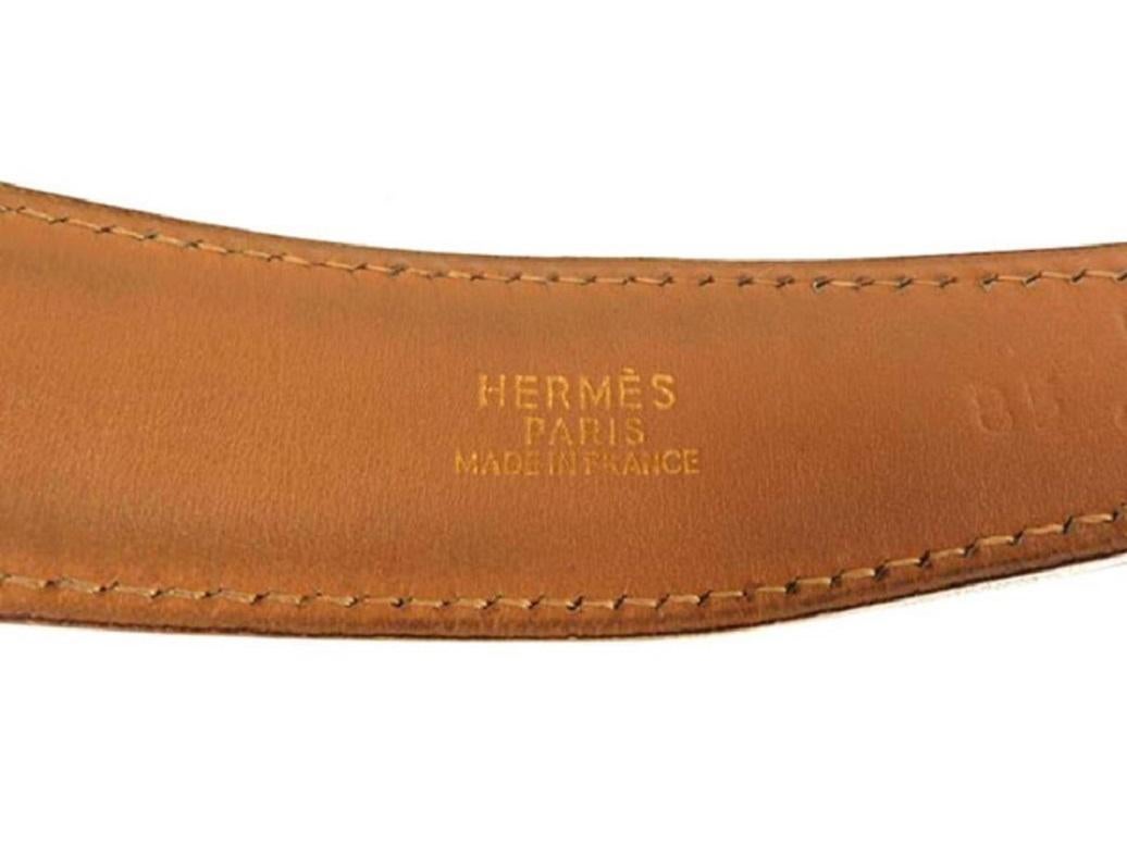Women's Hermès Rare H Logo Belt 223736 For Sale