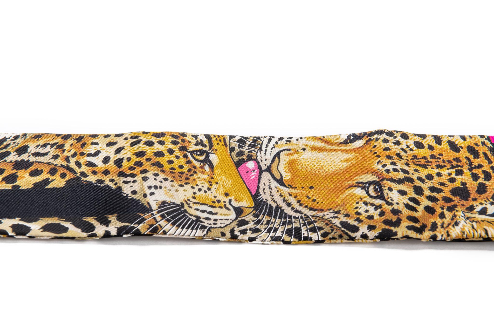 Hermès new Jungle Love limited edition hearts twilly . Designed by Robert Dallet, iconic subject. Comes with original box.