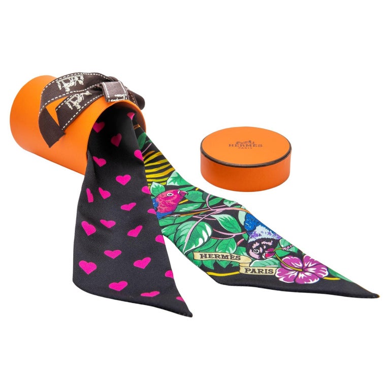 Hermès Rare Jungle Love Twilly BNIB For Sale at 1stDibs