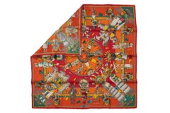 Hermès Rare Kachinas Tribal Silk Scarf