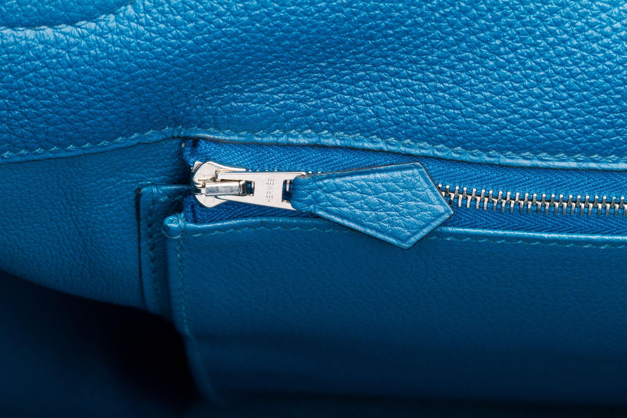 Hermès Rare Kelly 50 Unisex Blue Izmir 3