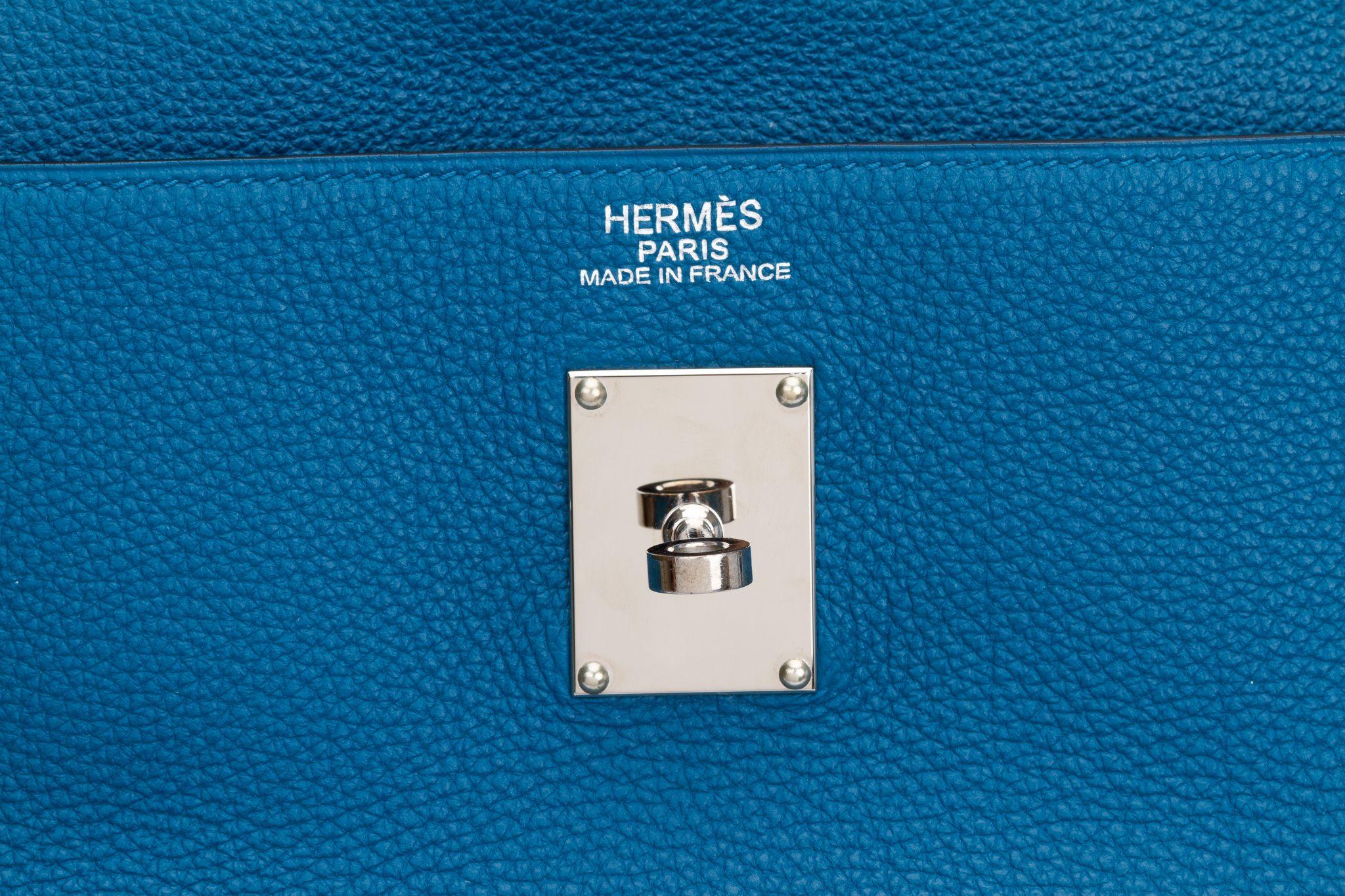 Women's Hermès Rare Kelly 50 Unisex Blue Izmir