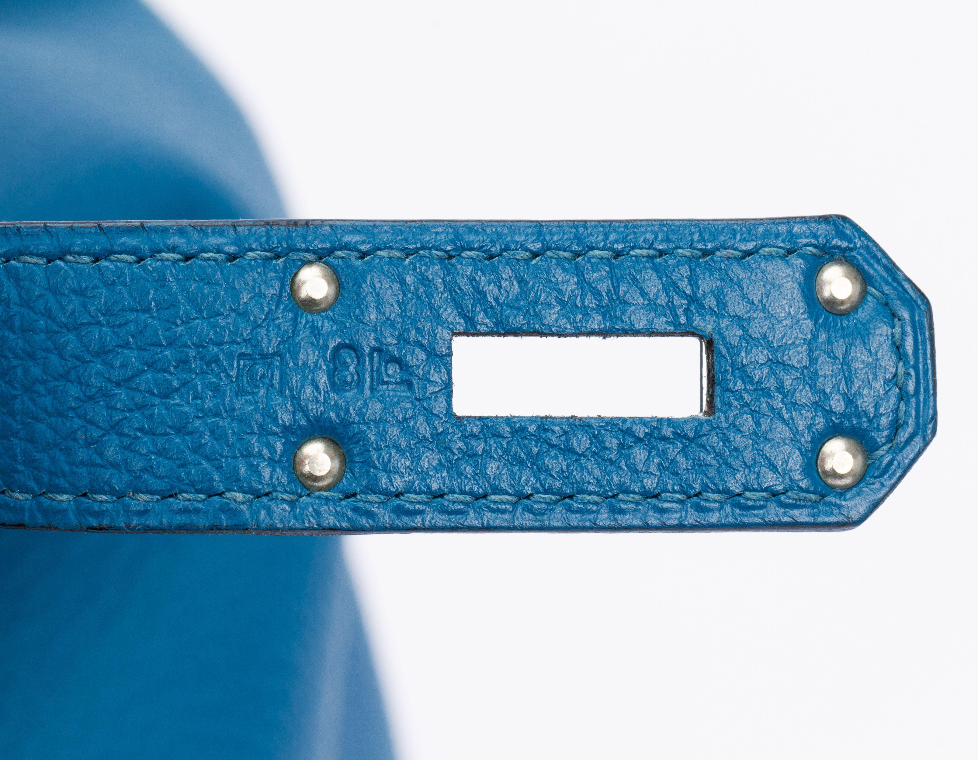 Hermès Rare Kelly 50 Unisex Blue Izmir 1