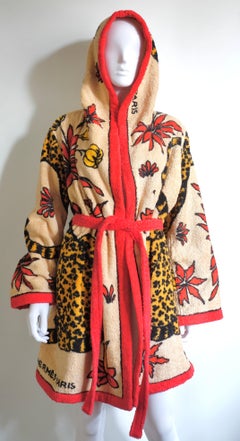 HERMÈS - Rare "Les Leopards" Cotton Beach Towel