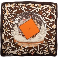 Hermès Rare Noel Au Faubourg Silk Scarf