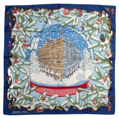 Hermès Rare Noel Au Faubourg Silk ScarfHermès rare and collectible Noel au Faubo