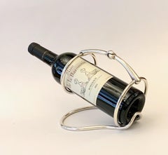 Hermès Rare Pair of Silver Plate Mors Horse Bit Bottle Holders