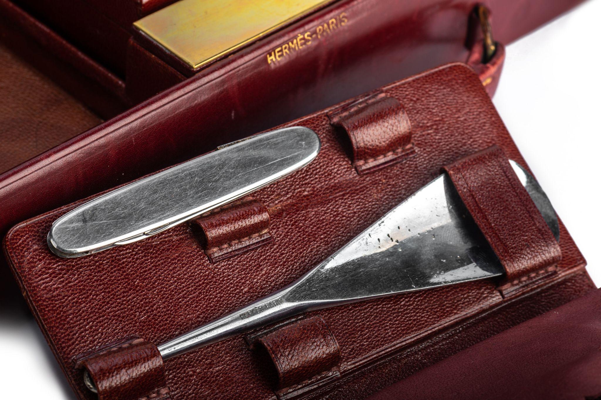 Hermès Rare Rouge H Men Toiletry Case 8