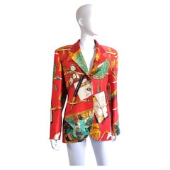 HERMÉS - Rare Silk Blazer "Memoire d'Hermés" - Tg. 46