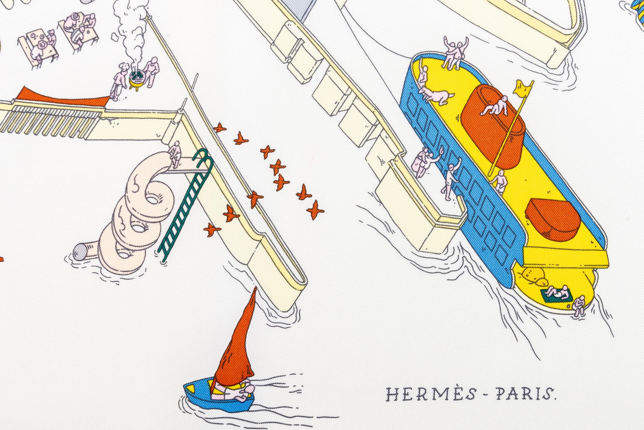 hermes battery park scarf