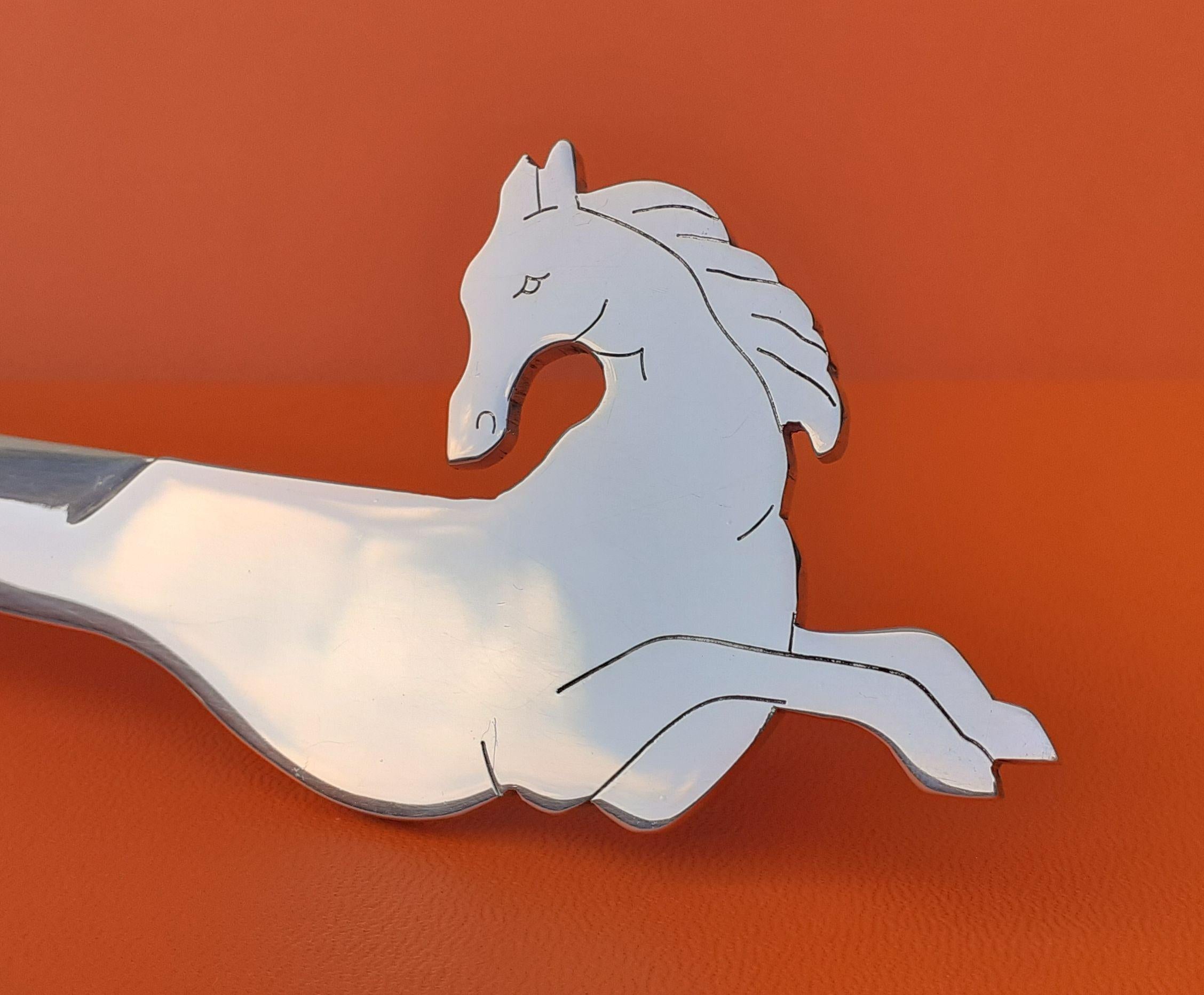 Hermès Ravinet d'Enfert Vintage Letter Opener Paper Cutter Horse Shaped RARE For Sale 6