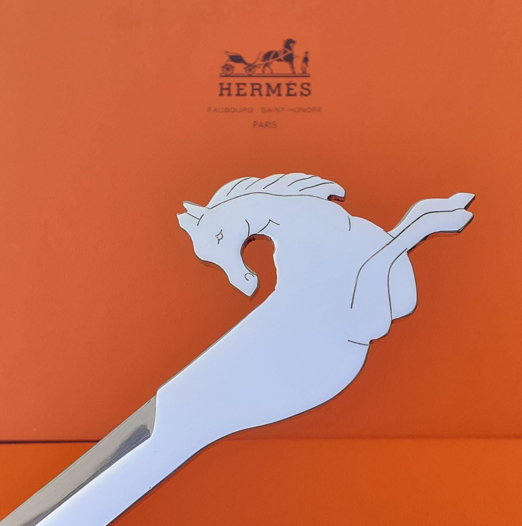 Hermès Ravinet d'Enfert Vintage Letter Opener Paper Cutter Horse Shaped RARE For Sale 12