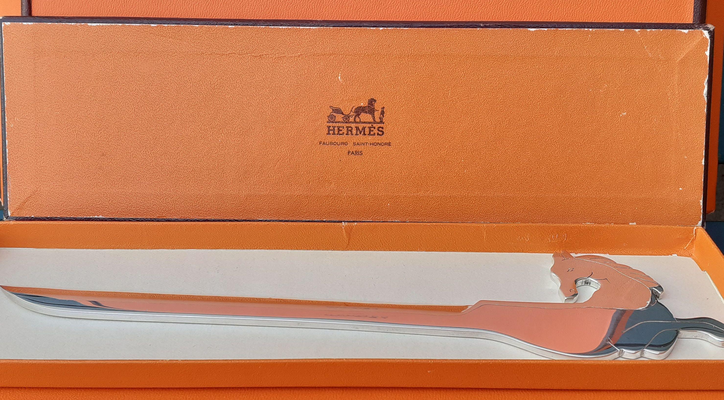 Hermès Ravinet d'Enfert Vintage Letter Opener Paper Cutter Horse Shaped RARE For Sale 14