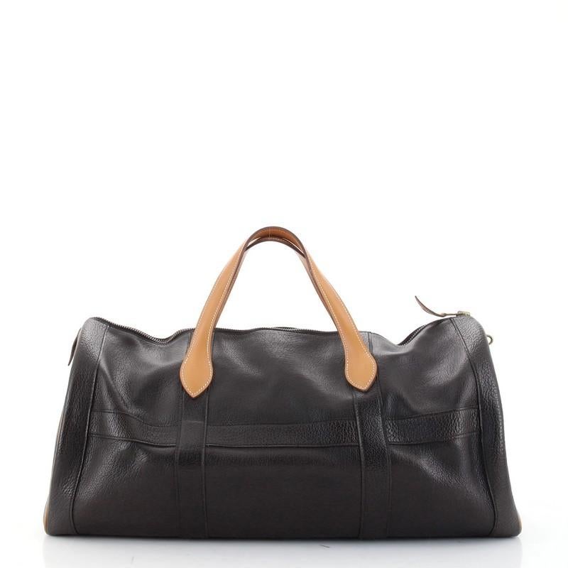 Black Hermes RD Duffle Bag Leather