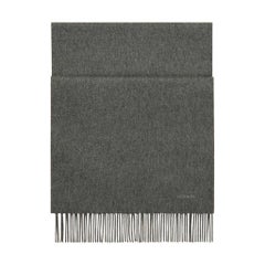 Hermes Recto-Verso PM Muffler Light / Medium Gray Cashmere