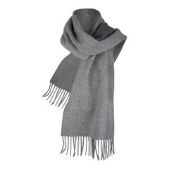 Hermes Recto-Verso PM Muffler Light / Medium Gray Cashmere