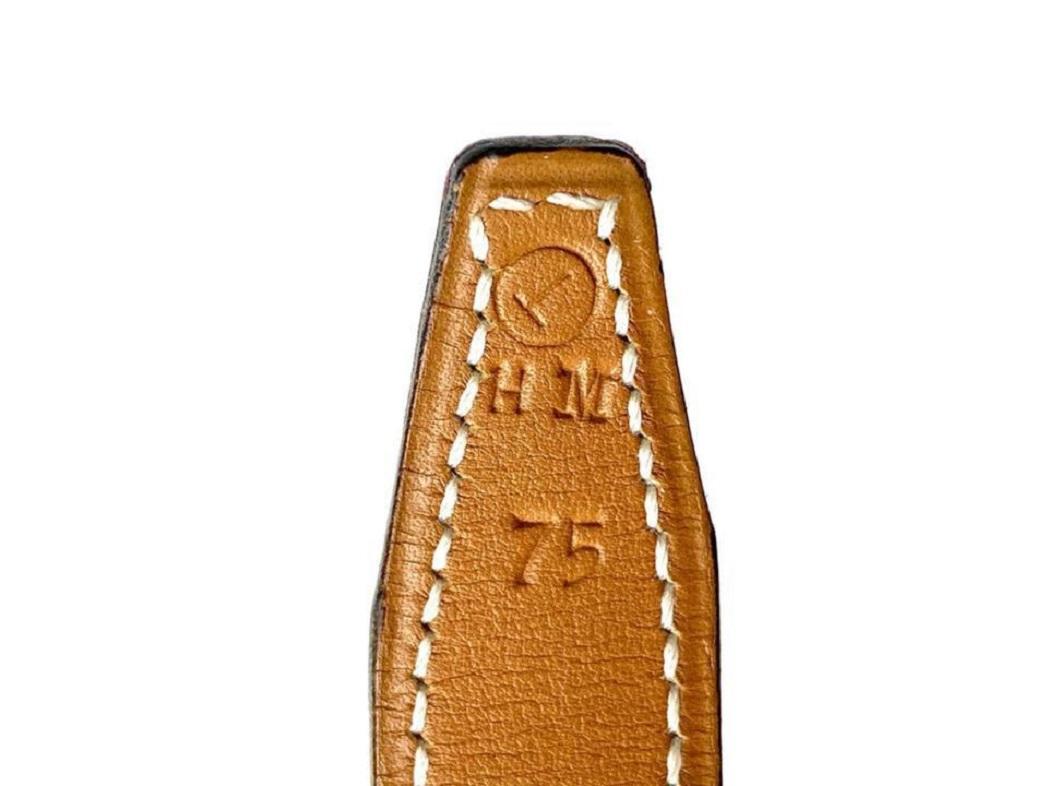 Hermès Red 18mm Reversible H Logo Kit Brown Gold 12her68 Belt For Sale 4