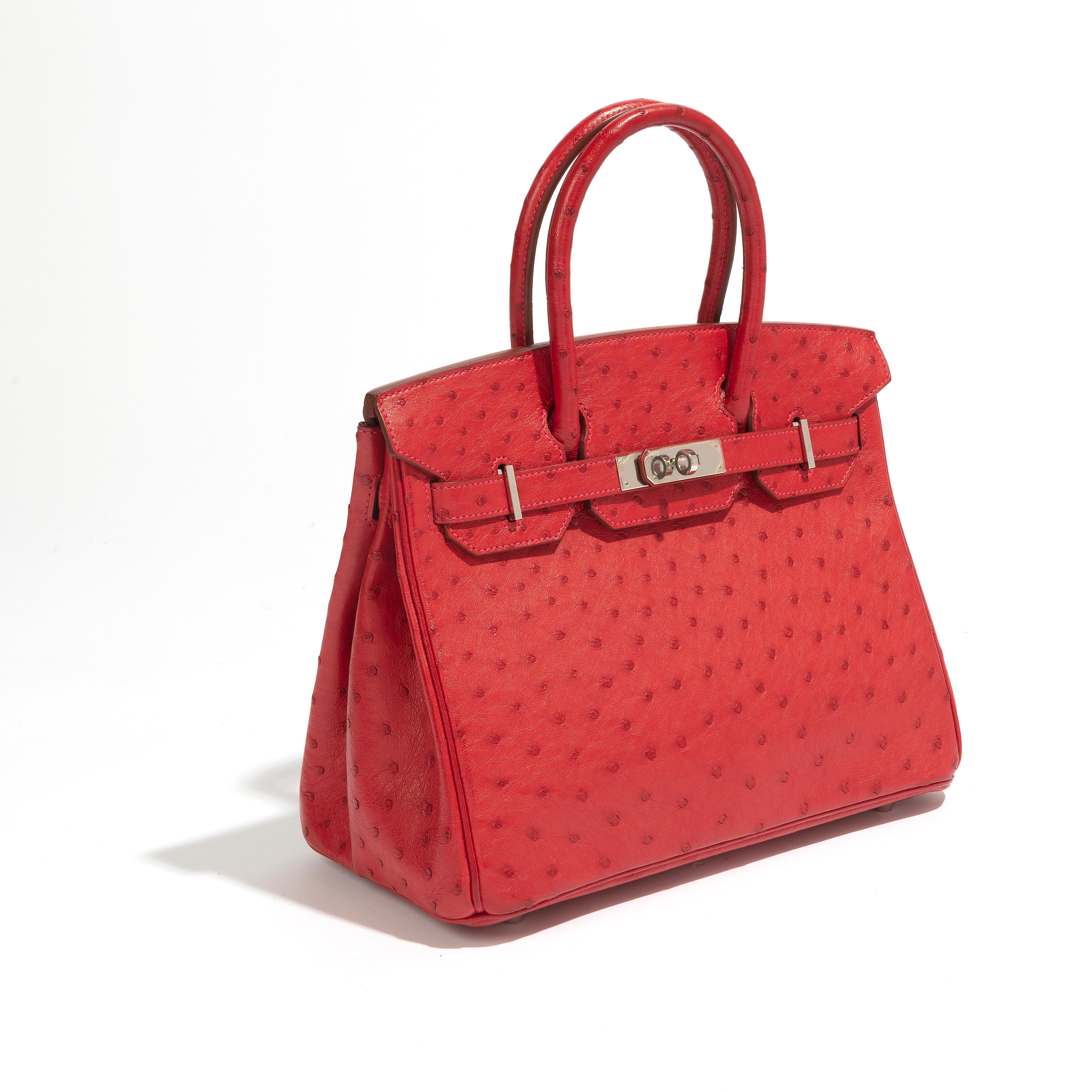 Hermès Rote Birkin 30 PHW im Zustand „Hervorragend“ in London, GB