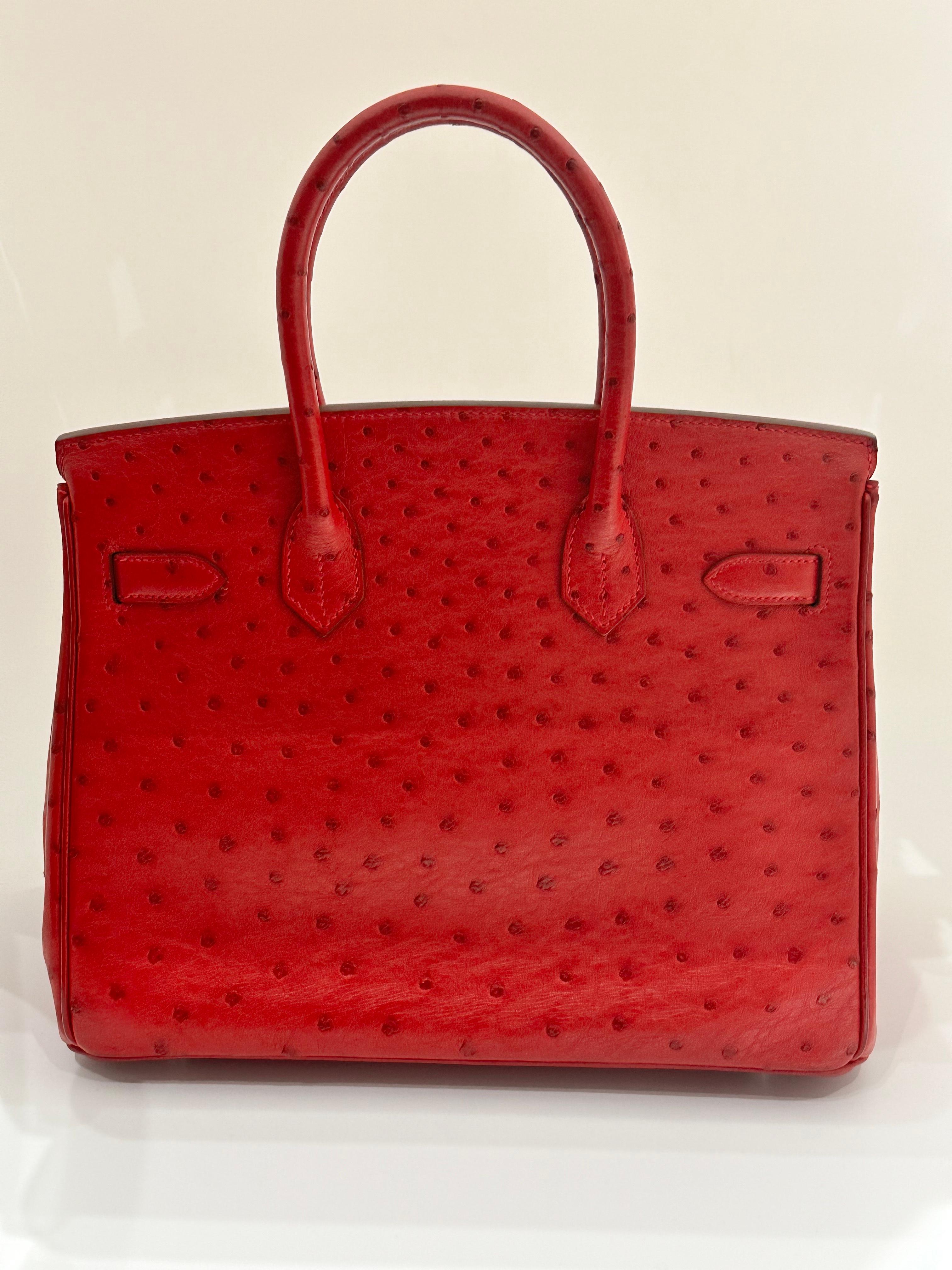 Hermès Rote Birkin 30 PHW 3
