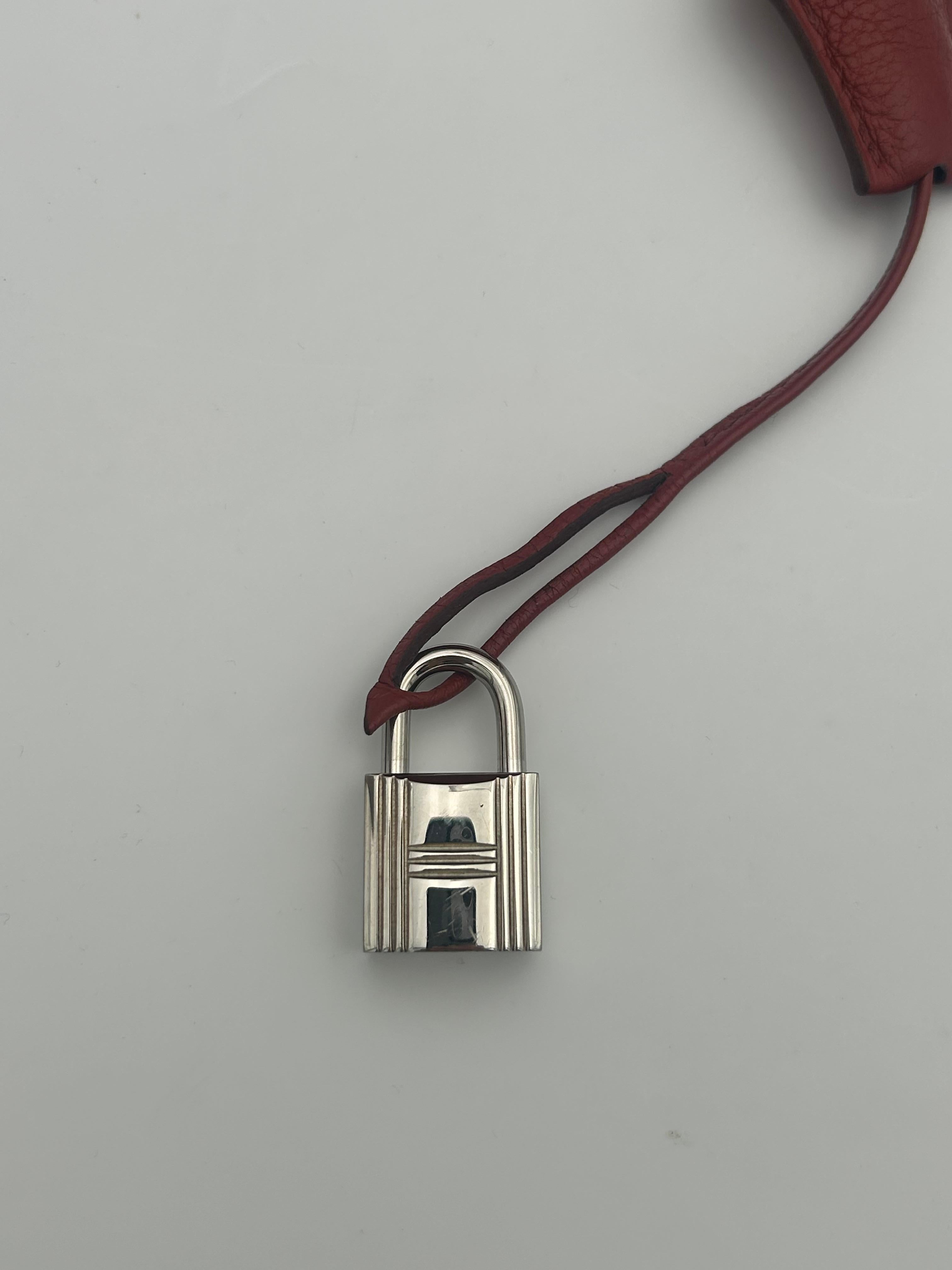 Hermès Red Birkin Bag 35 Togo Leather 2009 For Sale 13