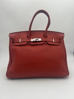 Hermès Red Birkin Bag 35 Togo Leather 2009