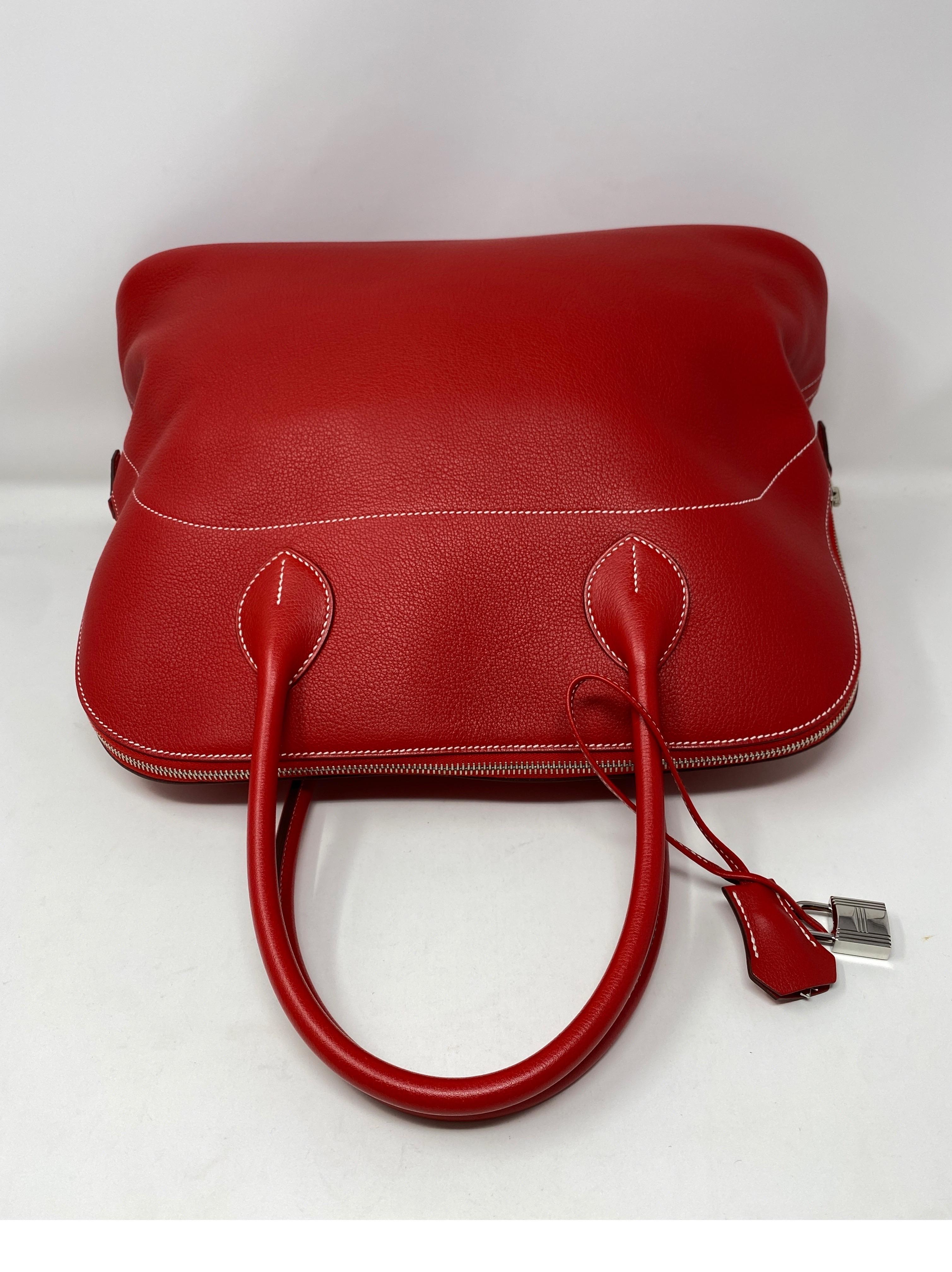 Hermes Red Boilde Bag 6