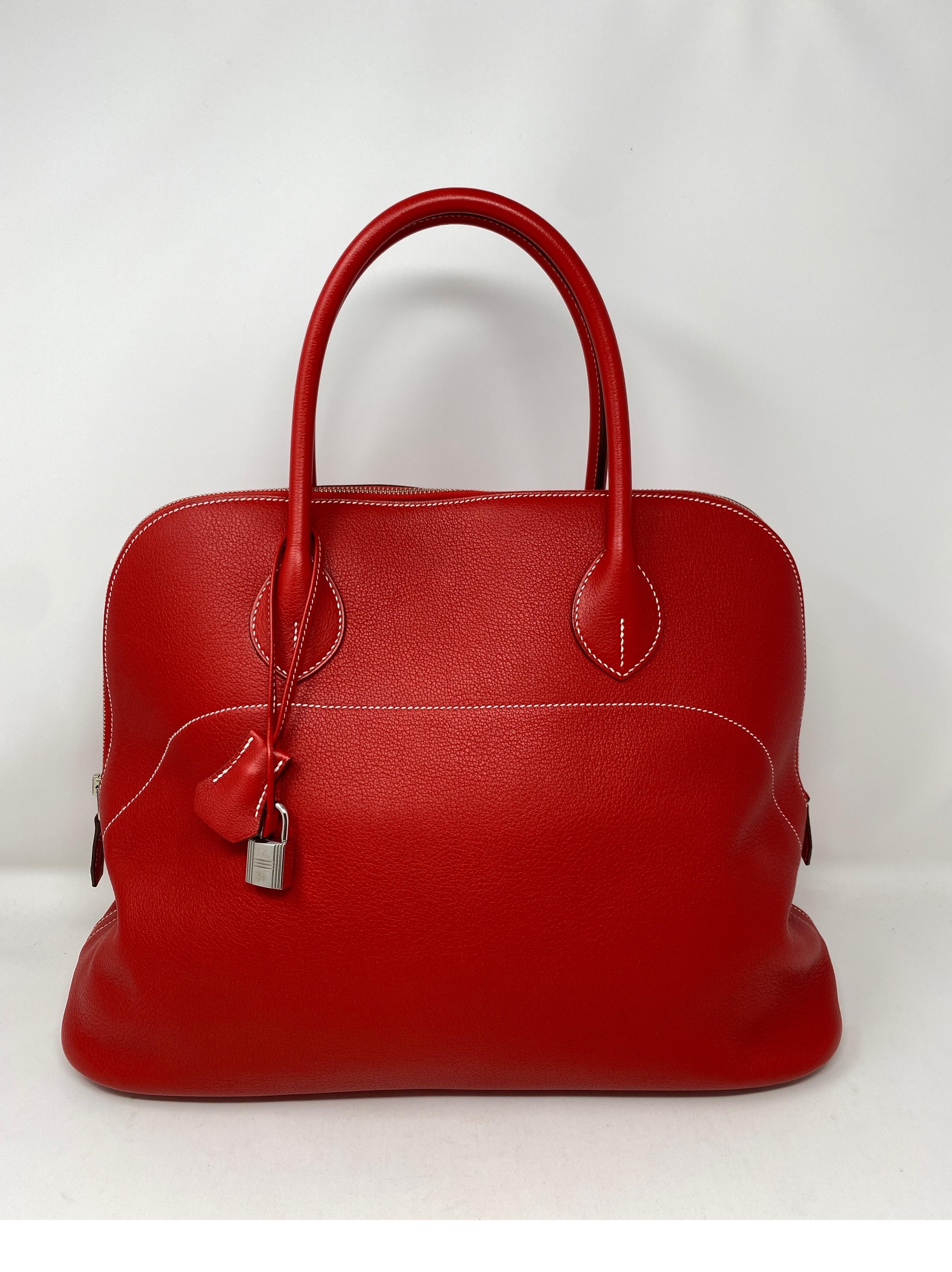 Women's or Men's Hermes Red Boilde Bag