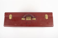 Hermès Red Box Leather Suitcase, 1950 Circa