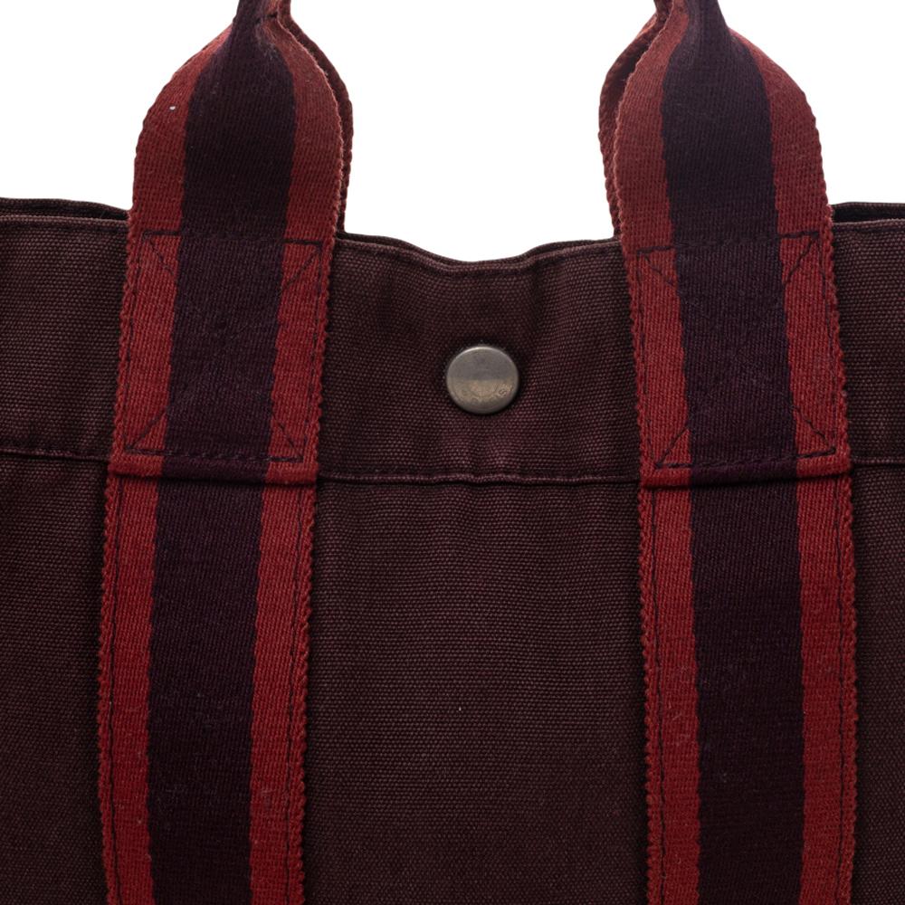 hermes canvas fourre tote bag