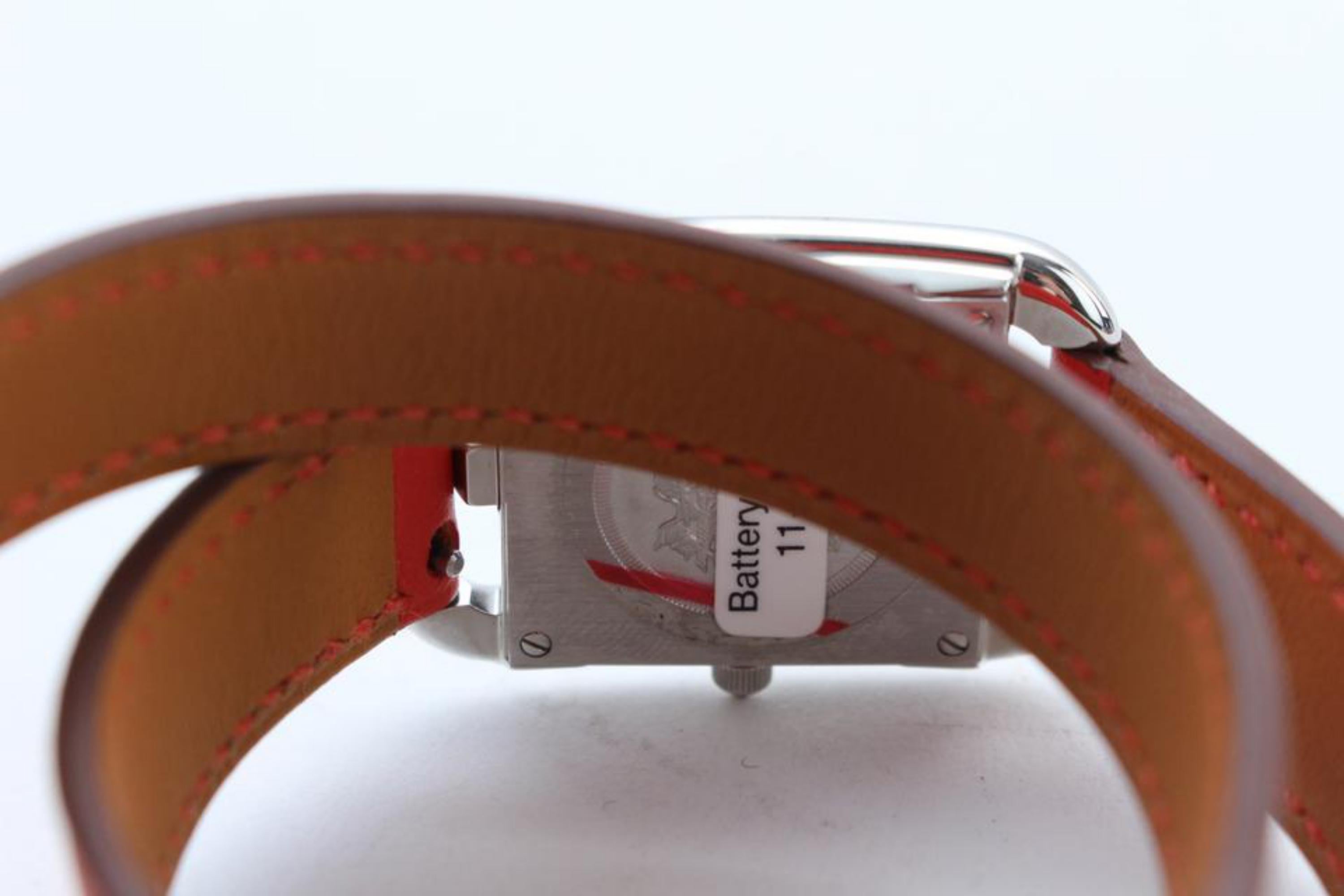 Hermès Red Cape Cod Wrap 9hr0207 Watch For Sale 3