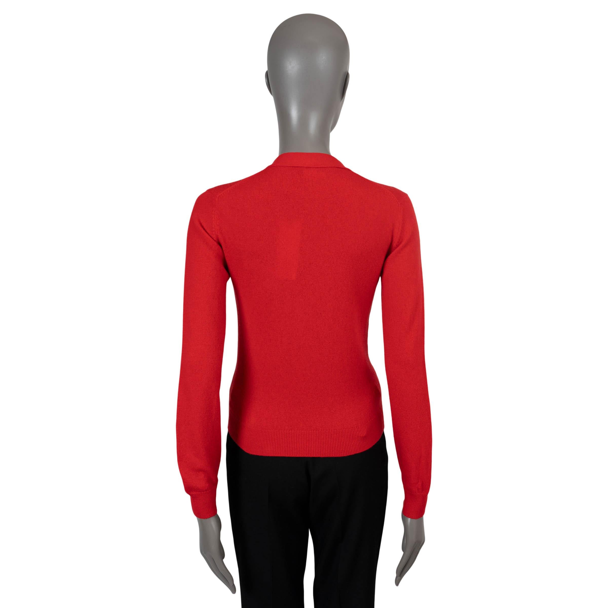 Red cashmere cardigan sweater sale