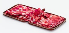 Hermès Red Checkers Silky Pop Bag